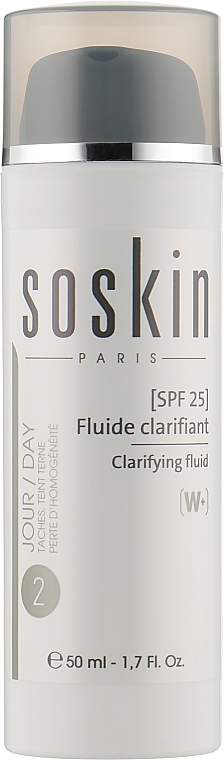 Освітлювальний флюїд для обличчя SPF 25 - Soskin Clarifying Fluid SPF 25 — фото N1