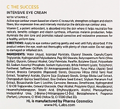 Інтенсивний крем для повік - Holy Land Cosmetics C the Success Intensive Eye Cream With Vitamin  — фото N4