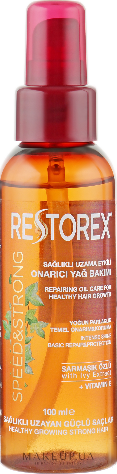 Олія для відновлення та стимуляції росту волосся - Restorex Speed&Strong Oil — фото 100ml