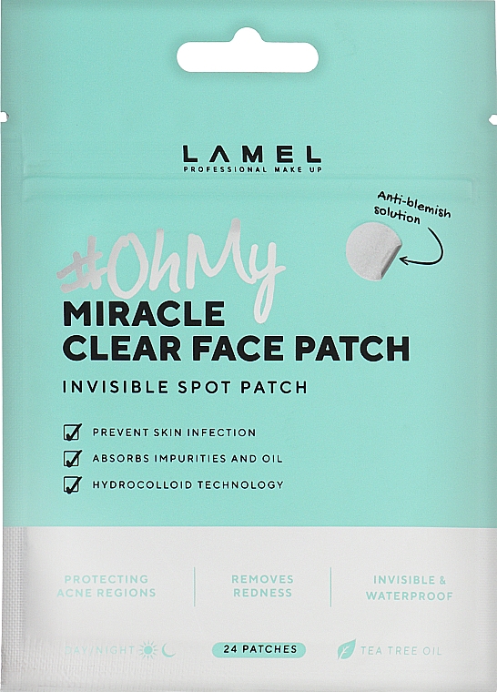 Патчи анти акне - Lamel Professional Oh My Miracle Clear Face Patche