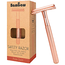 Парфумерія, косметика Бритва зі змінним лезом, рожева - Bambaw Safety Razor
