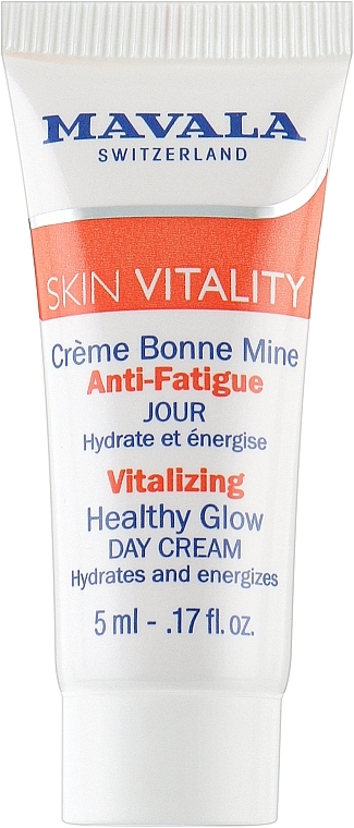 Стимулювальний денний крем для сяяння шкіри - Mavala Vitality Vitalizing Healthy Glow Cream (пробник) — фото N1