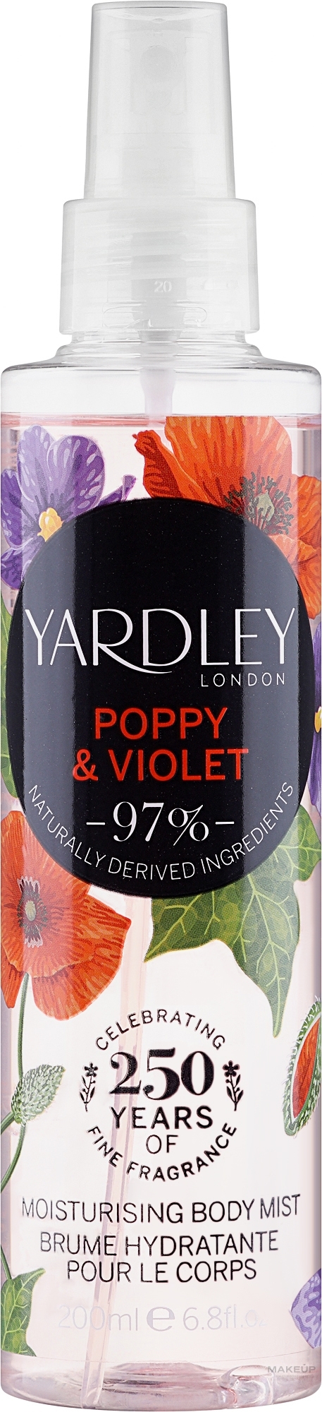 Yardley Poppy & Violet - Спрей для тела — фото 200ml