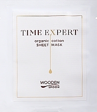 Маска для обличчя - Wooden Spoon Time Expert Organic Cotton Sheet Mask — фото N1
