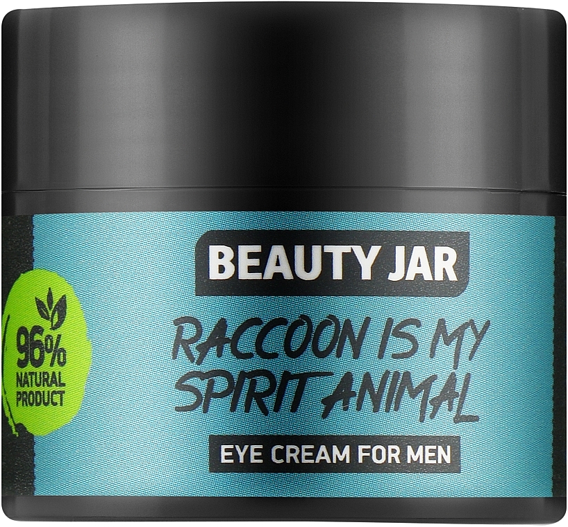 Крем для шкіри навколо очей, для чоловіків - Beauty Jar Raccoon Is My Spirit Animal Eye Cream For Men — фото N1
