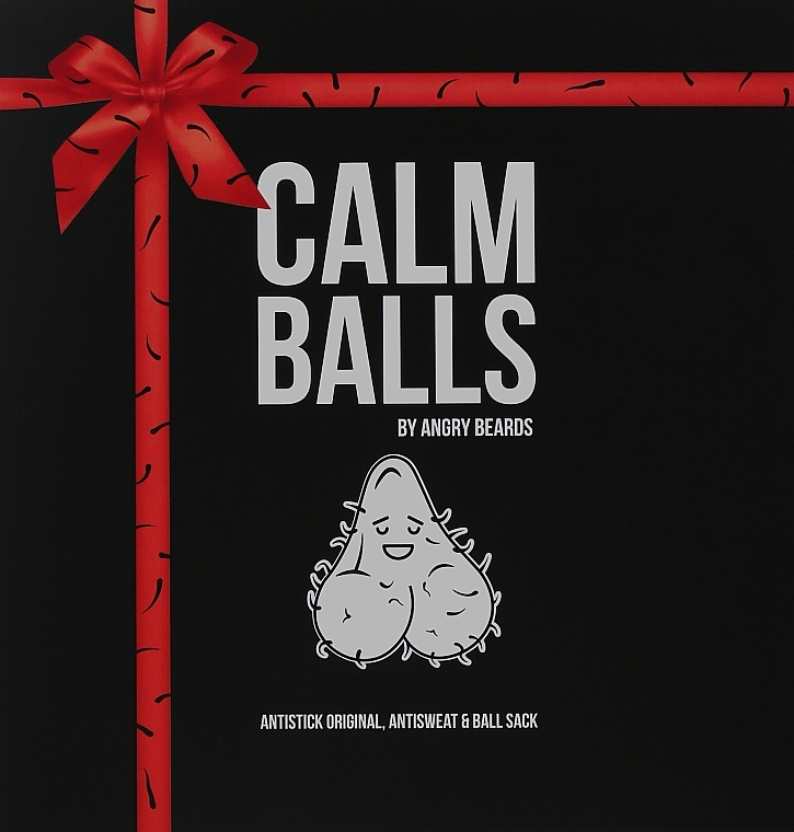 Набор - Angry Beards Calm Balls (deo/135g + cr/150ml + bag/1pc) — фото N1