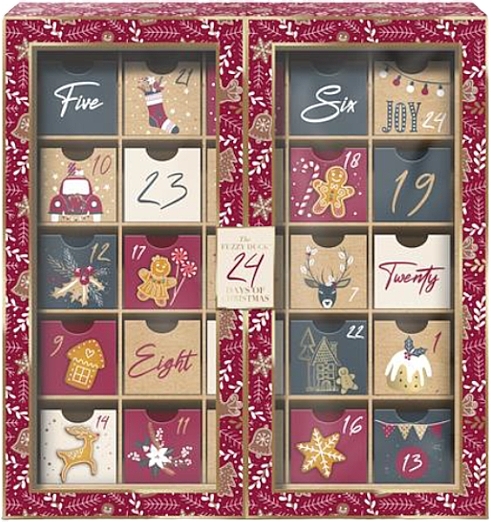 Набор "Адвент-календарь", 24 продукта - Baylis & Harding The Fuzzy Duck Winter Wonderland Luxury 24 Days Of Beauty Advent Calendar Gift Set — фото N2