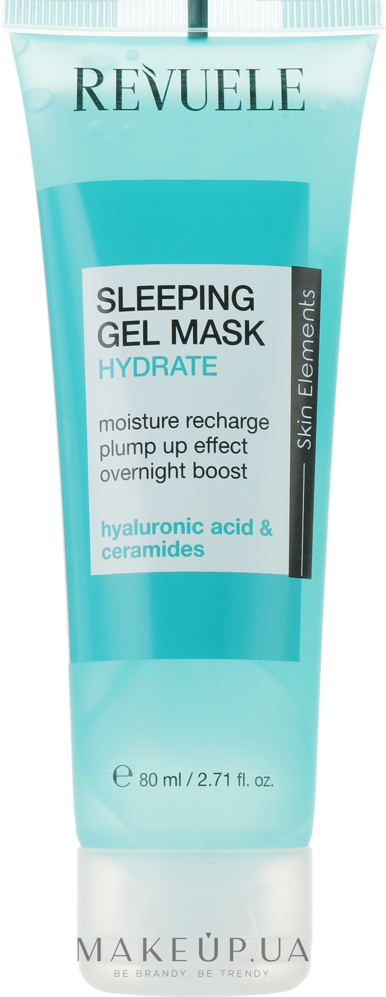 Нічна зволожувальна гелева маска для обличчя - Revuele Sleeping Gel Mask Hydrate — фото 80ml