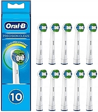 Парфумерія, косметика Змінні насадки для електричної зубної щітки, 10 шт. - Oral-B Precision Clean