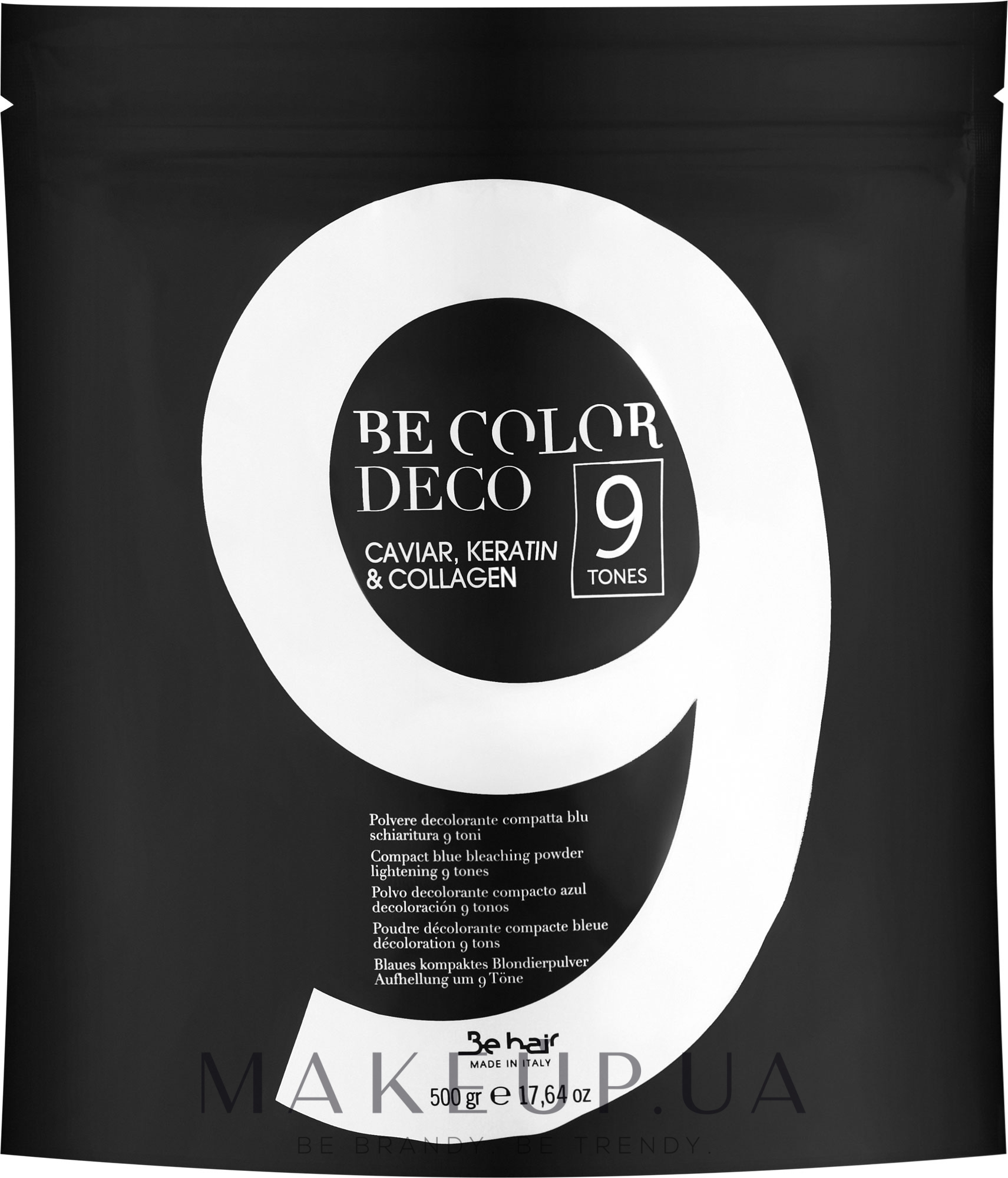 Пудра для осветления волос с капсулированным аммиаком - Be Hair Be Color Deco 9 Tones — фото 500g