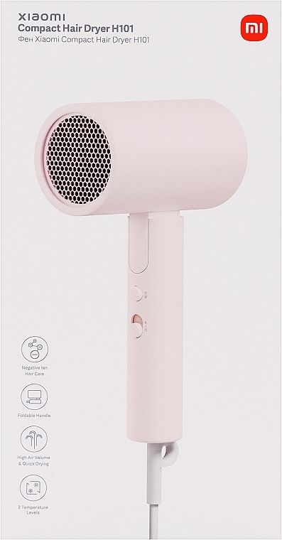 Фен для волосся - Xiaomi Compact Hair Dryer H101 Pink EU — фото N2