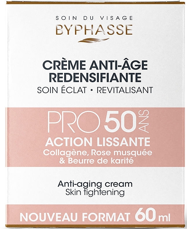 Антивіковий крем для обличчя - Byphasse Anti-Aging Cream Pro50 Skin Tightening — фото N2