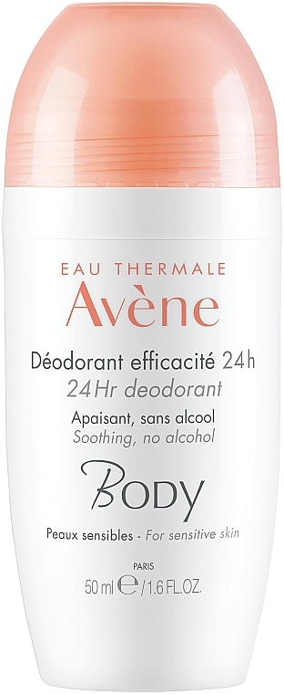 Шариковый дезодорант для чувствительной кожи - Avene Eau Thermale 24H Deodorant