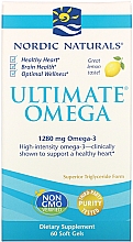 Харчова добавка у м'яких гелевих таблетках "Омега-3", 1280 мг - Nordic Naturals Ultimate Omega Lemon — фото N2
