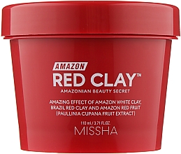 Маска для обличчя на основі червоної глини - Missha Amazon Red Clay Pore Mask — фото N1