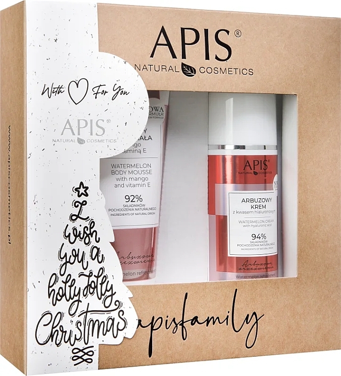 Набор - APIS Professional Watermelon Refreshment Gift Set (b/mousse/200ml + f/cr/100ml) — фото N1