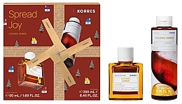 Парфумерія, косметика Korres Oceanic Amber Spread Joy - Набір (edt/50ml + sh/gel/250ml)