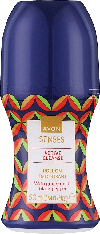Шариковый дезодорант-антиперспирант "Энергия чемпиона" для мужчин - Avon Senses Active Cleanse Roll On Deodorant — фото N1