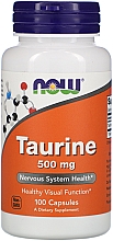 Духи, Парфюмерия, косметика Аминокислота "Таурин" 500мг - Now Foods Taurine Nervous System Health 500mg Capsules