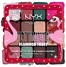 Палетка тіней для повік, 16 відтінків - NYX Professional Makeup Ultimate Flamingo Frost Eyeshadow Palette — фото N5