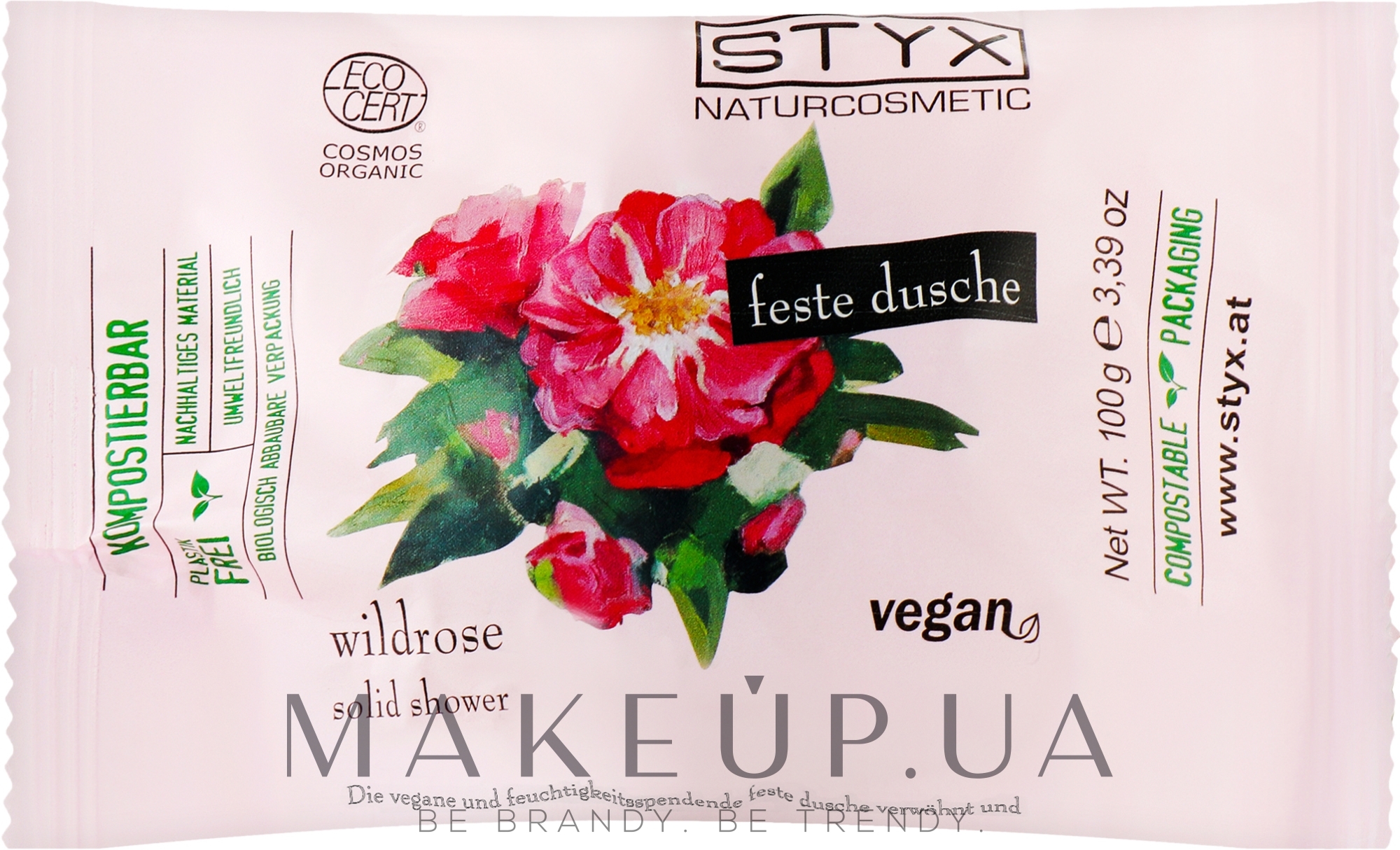 Твердое мыло для душа - Styx Naturcosmetic Wild Rose Solid Shower — фото 100g