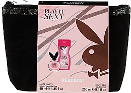 Парфумерія, косметика Playboy Play It Sexy - Набір (edt/40ml + sh/gel/250ml + bag)