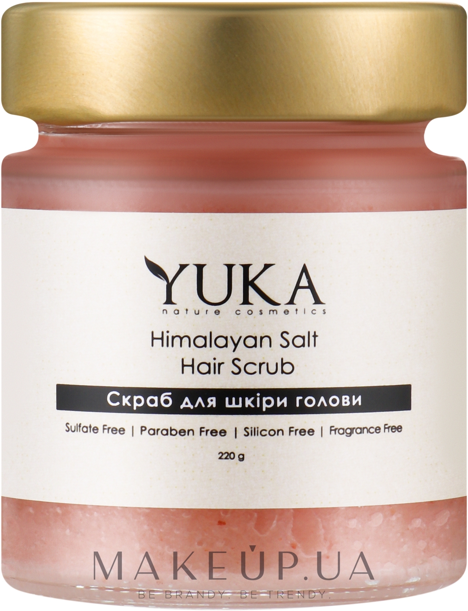 Скраб для кожи головы с гималайской солью - Yuka Himalayan Salt Hair Scrub — фото 220g