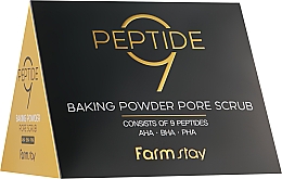 Скраб з пептидним комплексом і амінокислотами - FarmStay Peptide 9 Baking Powder Pore Scrub — фото N3