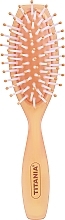 Парфумерія, косметика Щітка масажна класична 7 рядів, світло-помаранчева - Titania
