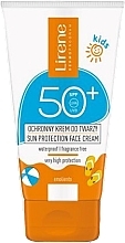 Парфумерія, косметика Дитячий сонцезахисний крем для обличчя SPF 50 - Lirene Kids Sun Protection Face Cream SPF 50