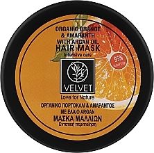 Маска для волос "Intensive Care" - Velvet Love for Nature Organic Orange & Amaranth Hair Mask — фото N1