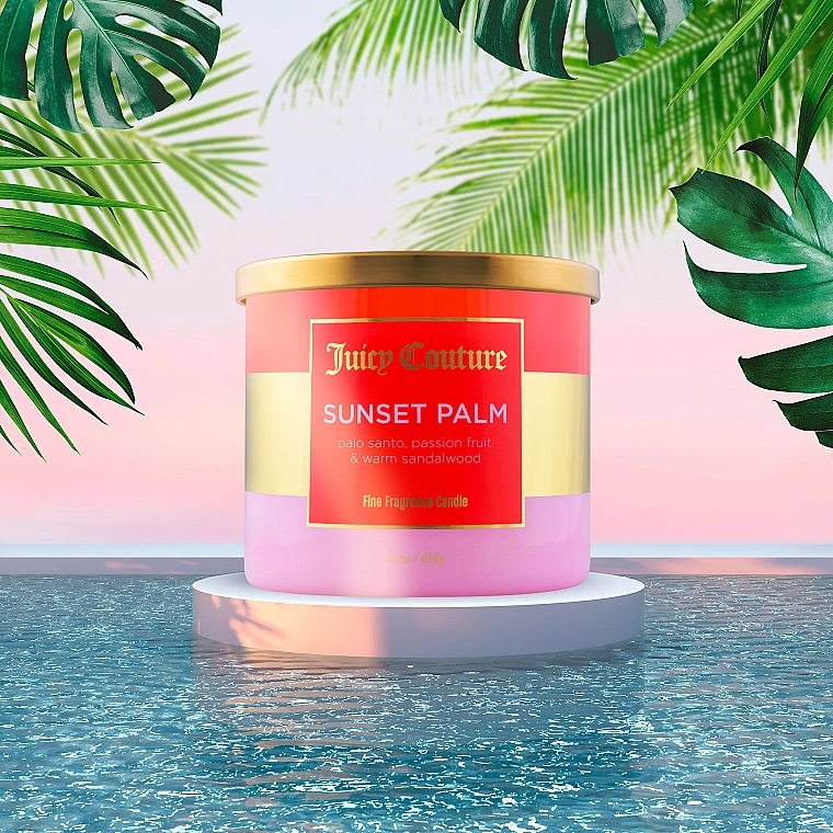 Ароматична свічка - Juicy Couture Sunset Palm Fine Fragrance Candle — фото N3