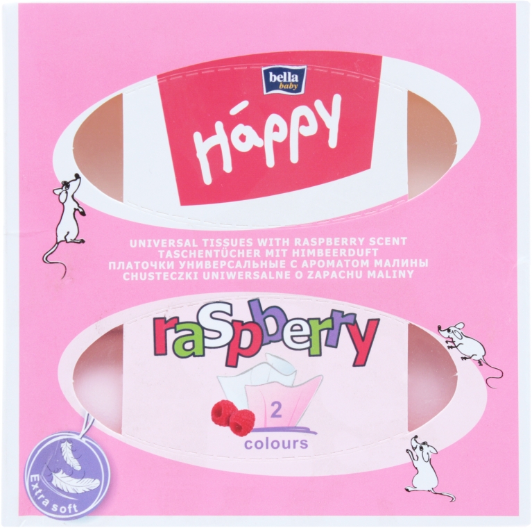 Салфетки универсальные, raspberry - Bella Baby Happy — фото N2