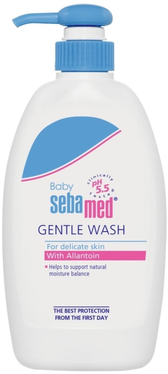 Деликатная эмульсия для умывания для тела и волос - Sebamed Extra Soft Ph 5.5 Baby Wash — фото N3