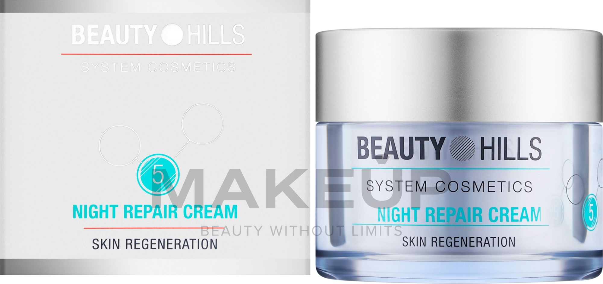 Крем відновлювальний нічний для чутливої шкіри - Beauty Hills Night Repair Cream — фото 50ml