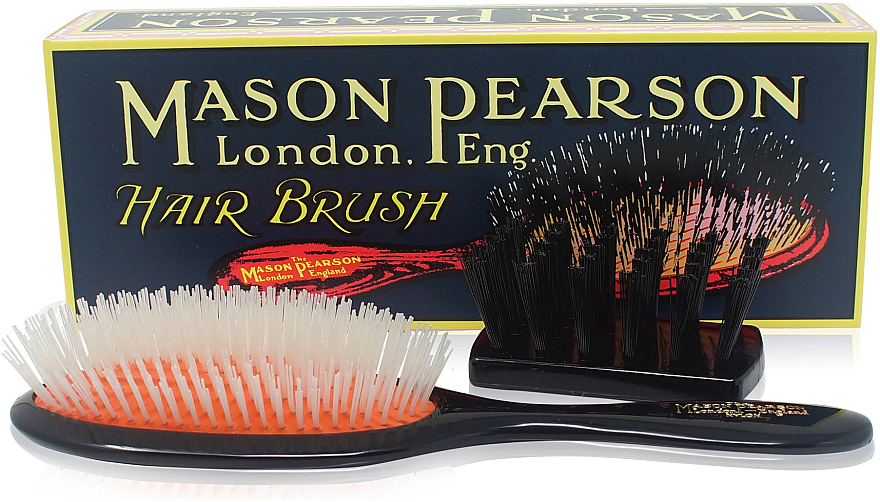 Щетка для волос, темный рубин - Mason Pearson Handy Nylon Hair Brush N3 Dark Ruby — фото N1