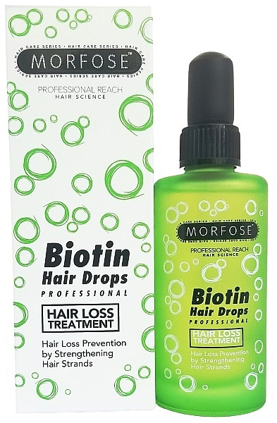 Укрепляющие капли для волос - Morfose Biotin Hair Drops — фото N1