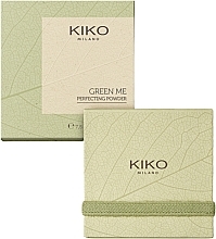 Духи, Парфюмерия, косметика Прозрачная пудра для лица - Kiko Milano Green Me Perfecting Powder 