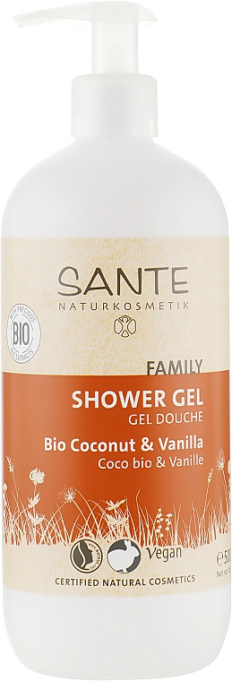Гель для душу - Sante Family Shower Gel Coconut & Vanilla — фото N3