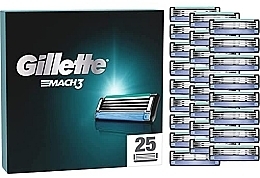 Змінні касети для гоління, 25 шт. - Gillette Mach3 — фото N2