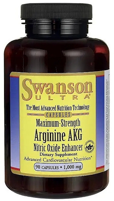 Харчова добавка "Аргінін альфа-кетоглутарат" - Swanson Arginine Akg Nitric Oxide Enhancer 1000 mg — фото N1
