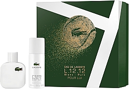 Парфумерія, косметика Lacoste Eau De L.12.12 Blanc - Набір (edt/50ml + deo/150ml)