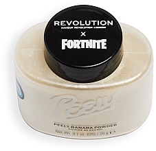 Банановая пудра для лица - Makeup Revolution X Fortnite Peely Banana Light Baking Powder — фото N5