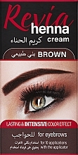 Парфумерія, косметика Хна для брів у кремі - Revia Eyebrows Henna