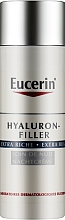 Нічний крем для дуже сухої шкіри обличчя - Eucerin Hyaluron-Filler Extra Riche Night Cream — фото N1