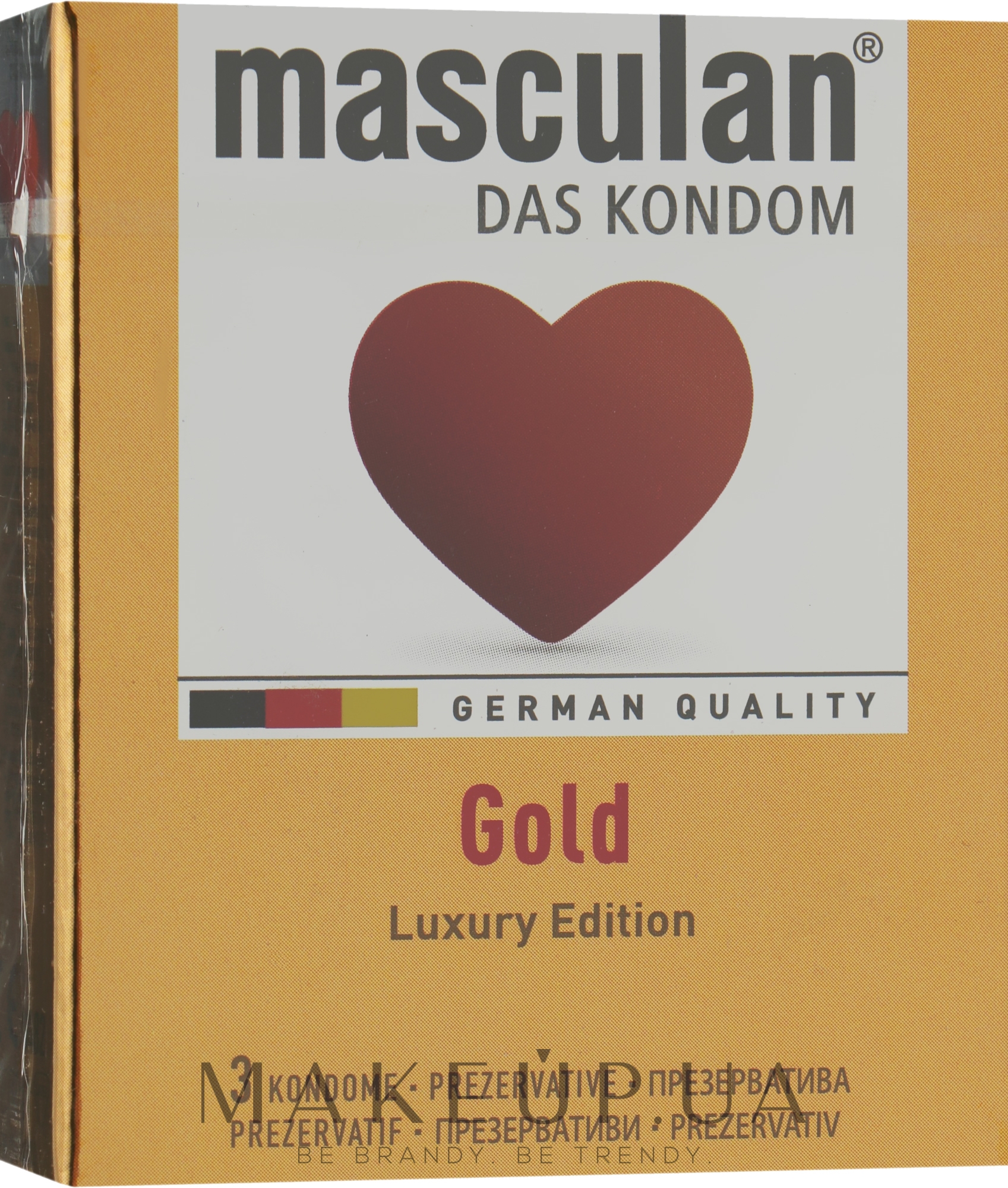 Презервативы "Gold" - Masculan — фото 3шт