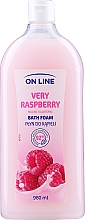 Парфумерія, косметика Піна для ванни "Малина" - On Line Bath Foam Very Raspberry