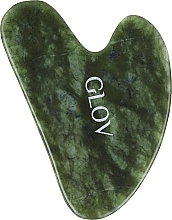 Скребок гуаша из зеленого нефритового камня - Glov Green Jade Gua Sha Stone — фото N1