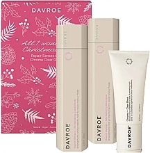 Набір для відновлення волосся - Davroe Repair Senses Christmas Xmas Trios Pack with Chroma Clear Gloss (cond/325ml + shm/325ml + mask/200ml) — фото N1
