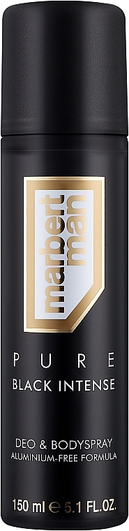 Дезодорант спрей - Marbert Man Pure Black Intense Deo & Bodyspray — фото N1
